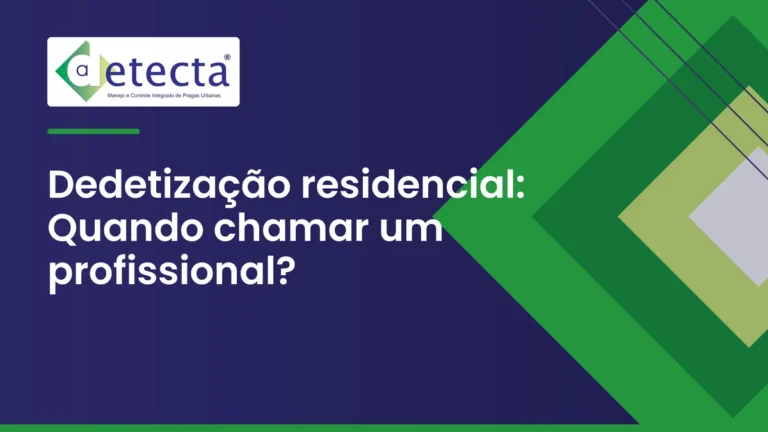 Capa do artigo sobre dedetização residencial.