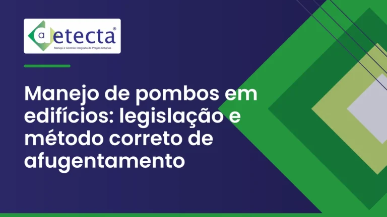 Capa do artigo sobre manejo de pombos em edifícios.