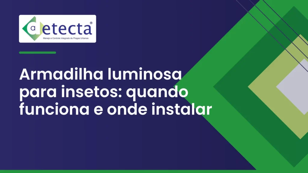 Capa do artigo sobre armadilha luminosa para insetos.