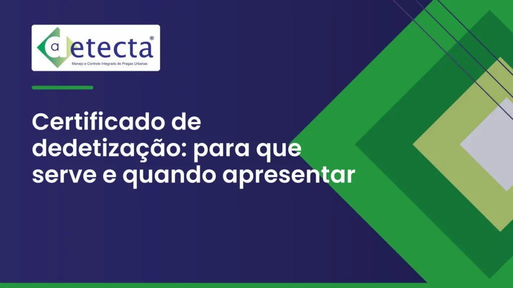 Capa do artigo sobre certificado de dedetização.