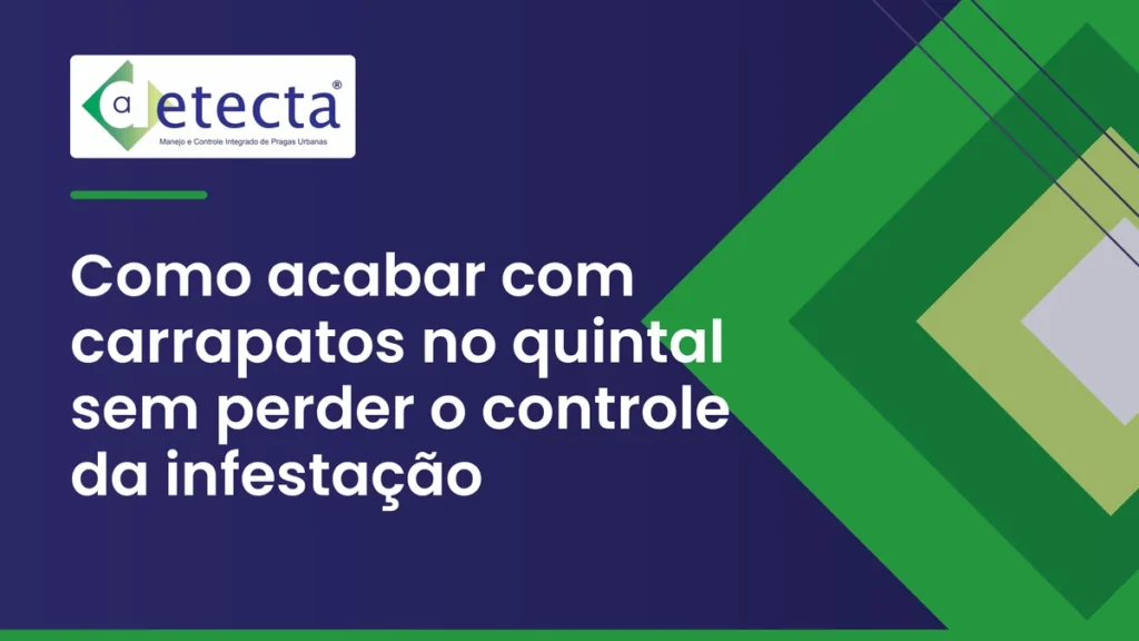 Capa do artigo sobre como acabar com carrapatos no quintal sem perder o controle da infestação.